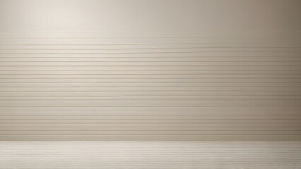 Obraz premium Simple Horizontal Striped Wall in a Minimalist Room With Soft Lighting and Muted Colors During Daytime