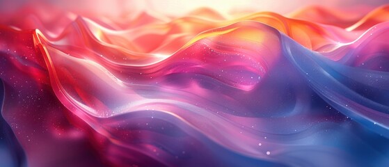 Obraz premium Abstract swirl of blue and purple smoke, a dynamic backdrop of light and energy