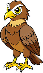 Hawk vector silhouette  illustration