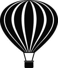Obraz premium Hot Air Balloon silhouette vector 