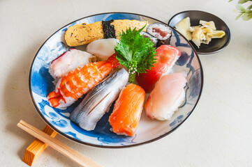 握り寿司の盛り合わせ