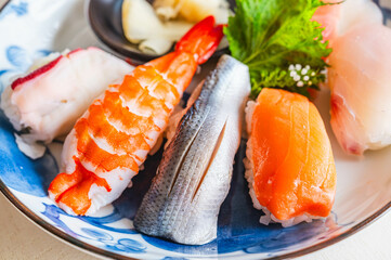 握り寿司の盛り合わせ