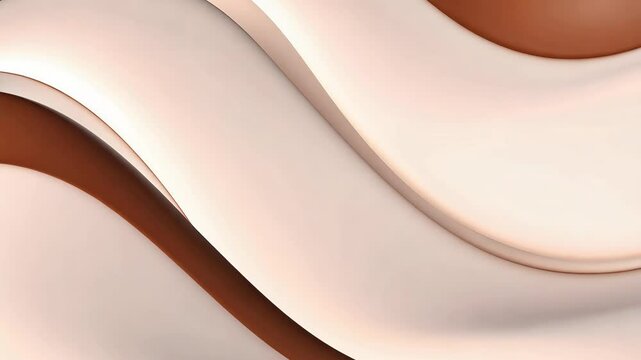Abstract wave background with a chocolate texture effect, featuring white chocolate swirled with milk for a smooth, flowing design