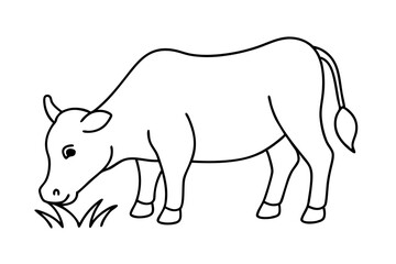 Cow Coloring Pages Delightful Vector Illustrations for Kids Coloring Book Fun
