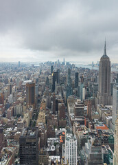 Obraz premium View of NYC Buildings from the top