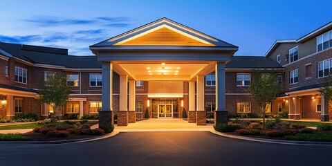 assisted living complex exterior