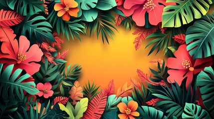 Lush tropical plant leaves exhibit a glossy finish designed to reduce water loss and provide protection from insect damage