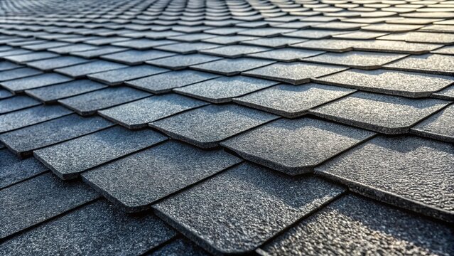Black roofing asphalt texture background at eye level