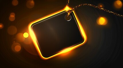 The festive sale tag emits a bright glow, attracting attention for exclusive Black Friday deals and enticing shoppers to explore. Generative AI