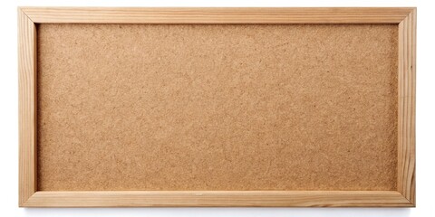 Fototapeta premium blank corkboard bulletin board with a wooden frame Depth of Field