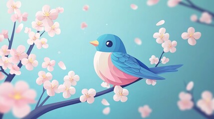 Springtime bird cherry blossoms Spring bird blossoms
