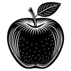 Apple Learning Symbol Design for Representing Teaching, Education, and Knowledge in Clean Vector Art