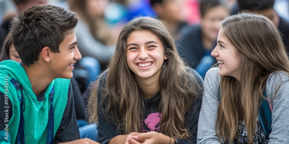 Leinwandbilder Language Immersion Class: Create an image of students participating in an immersive language training session, with native speakers leading conversations.