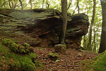 An der Teufelskanzel im Eichsfeld bei der Burg Hanstein