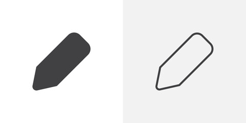 Edit icon flat and simple set design