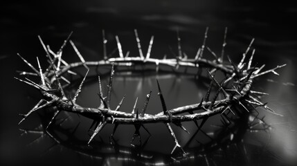 Сrown of thorns illustration generated by ai