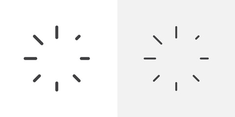 Loading icon flat and simple set design