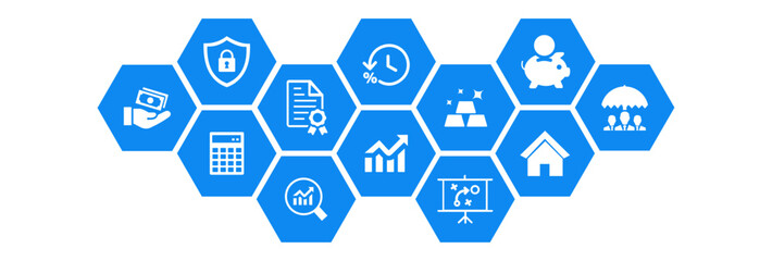investment strategies concept: financial management stock market vector illustration