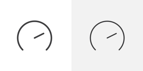 Meter icon flat and simple set design