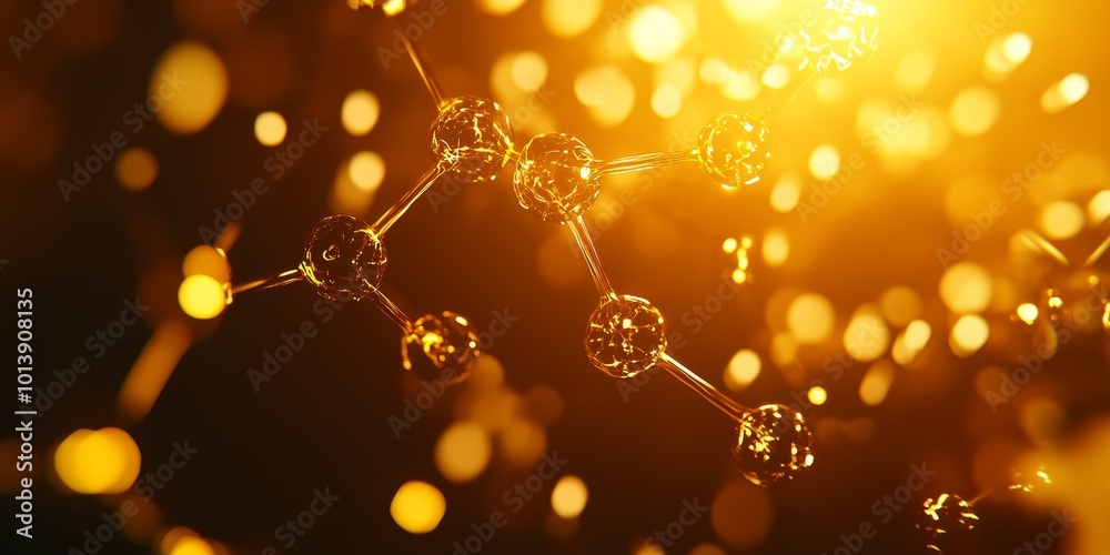 Poster quantum dots representation: illustrate the molecular structure of quantum dots, highlighting their 