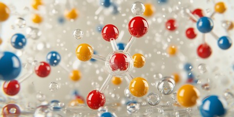 Energy Landscapes: Illustrate an energy landscape diagram showing potential energy changes of a molecular structure during conformational changes.