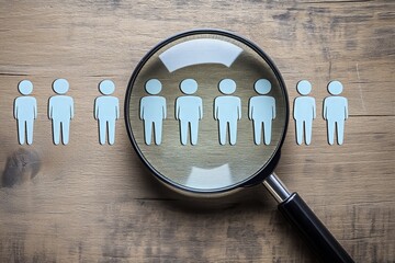 Job search concept. Hiring Human Resources. unemployment finding job search for resume register job interview, find your career. headhunting and recruitment process 