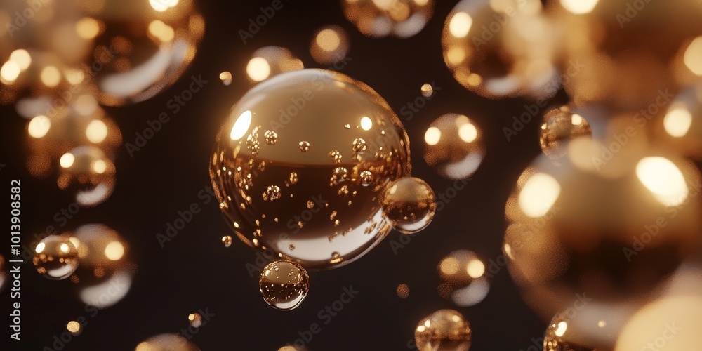 Aufkleber Brownian Motion Representation: Depict the concept of Brownian motion at the molecular level, highlighting the random movement of particles in a fluid.