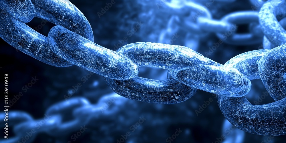 Aufkleber Smart Contracts: Depict a concept of smart contracts with digital agreements being executed on a blockchain platform.