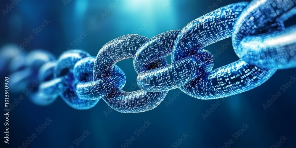 Leinwandbilder Smart Contracts: Depict a concept of smart contracts with digital agreements being executed on a blockchain platform.