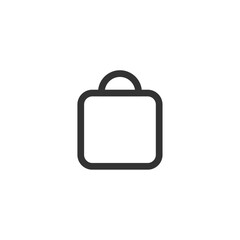 Shopping bag icon. Purchase symbol modern, simple, vector, icon for website design, mobile app, ui. Vector Illustration