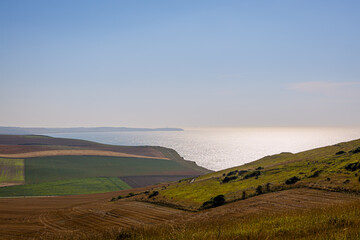 Fototapeta premium Les prairies de Cap Blanc Nez et la manche