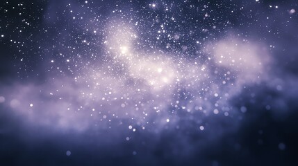 Cosmic background filled with stars and nebulae, creating a stunning stellar view.