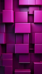 Abstract background composed of overlapping rectangles in various shades of magenta, AI generated