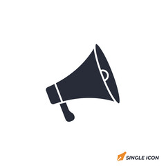 megaphone icon vector illustration. megaphone symbol isolated on white background