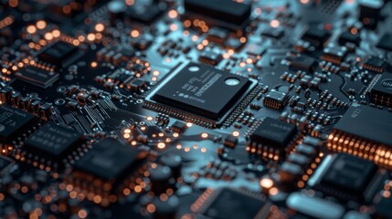 Computer processor illustration generated by ai