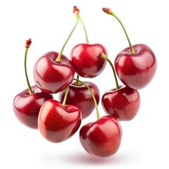 cherries isolated on white background