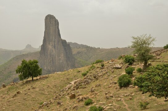 Kapsiki Peak, 1224 metres, volcanic landscape near Rhumsiki, Mandara Mountains, north-western Cameroon, Central Africa, Africa