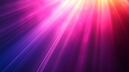 Fototapeta premium Abstract vibrant light rays bursting in shades of pink and purple.