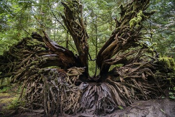 Cathedral Grove, Pacific Rim National Park, Vancouver Island, British Columbia, Canada, North America