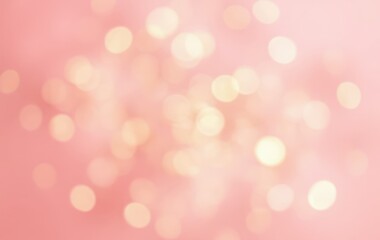 Fototapeta premium Soft Golden Bokeh with Sparkles