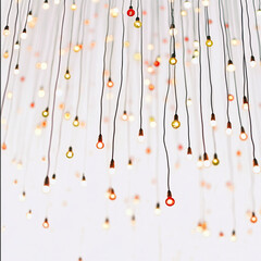Christmas String Lights for Festive Holiday Decorations with Glowing Warm Lights in a Minimalist Design