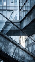 Bridges and connections with dynamic structures, architectural and symbolic, Urban, Cool tones, Photograph, Linking paths