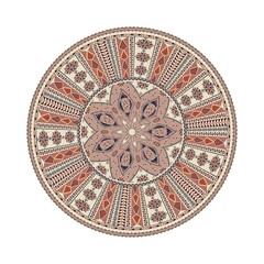 Circular pattern in traditional Palestinian style, vector design element