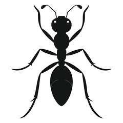 ant silhouette icon illustration 