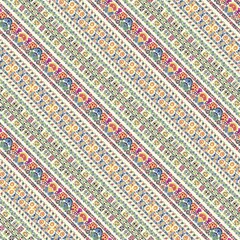 Vector seamless pattern design inspired by traditional Hungarian embroidery