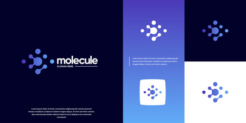 visual nerve logo with modern technology concept, molecular network, eye health, vector graphic illustration.