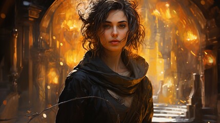 a fictional character, blending realism with fantastical elements to tell a unique story 