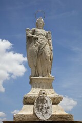 Statue, Archangel Rafael, Córdoba, Andalusia, Spain, Europe