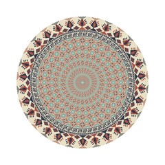 Fototapeta premium Circular pattern in traditional Palestinian style, vector design element