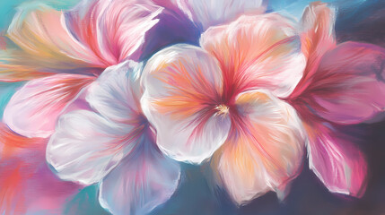 Pastel drawing flowers. Pastel Drawing. Illustration